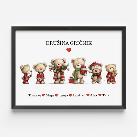 Risba: Medvedkova družina