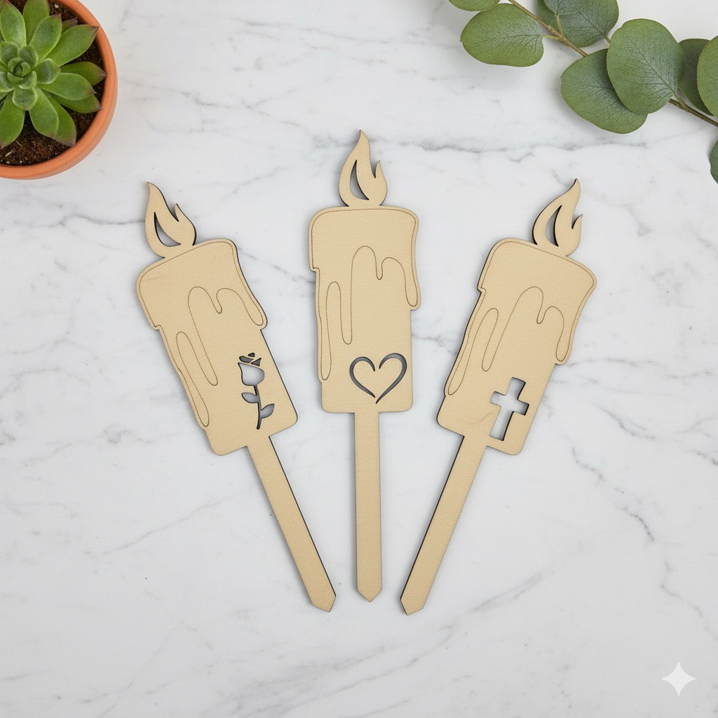 Lesene sveče na palčki