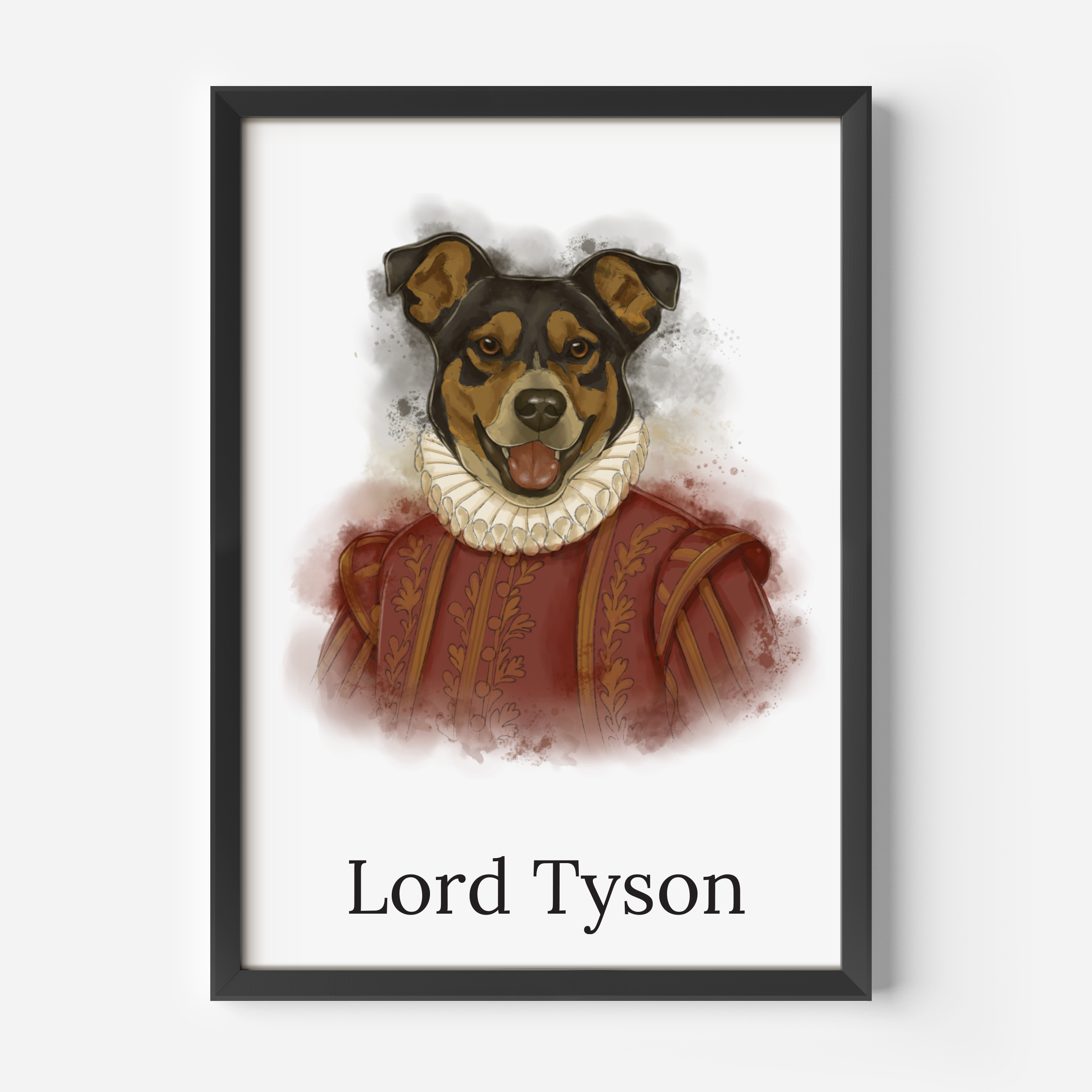 Risba: Portret ljubljenčka - Elizabethan costume