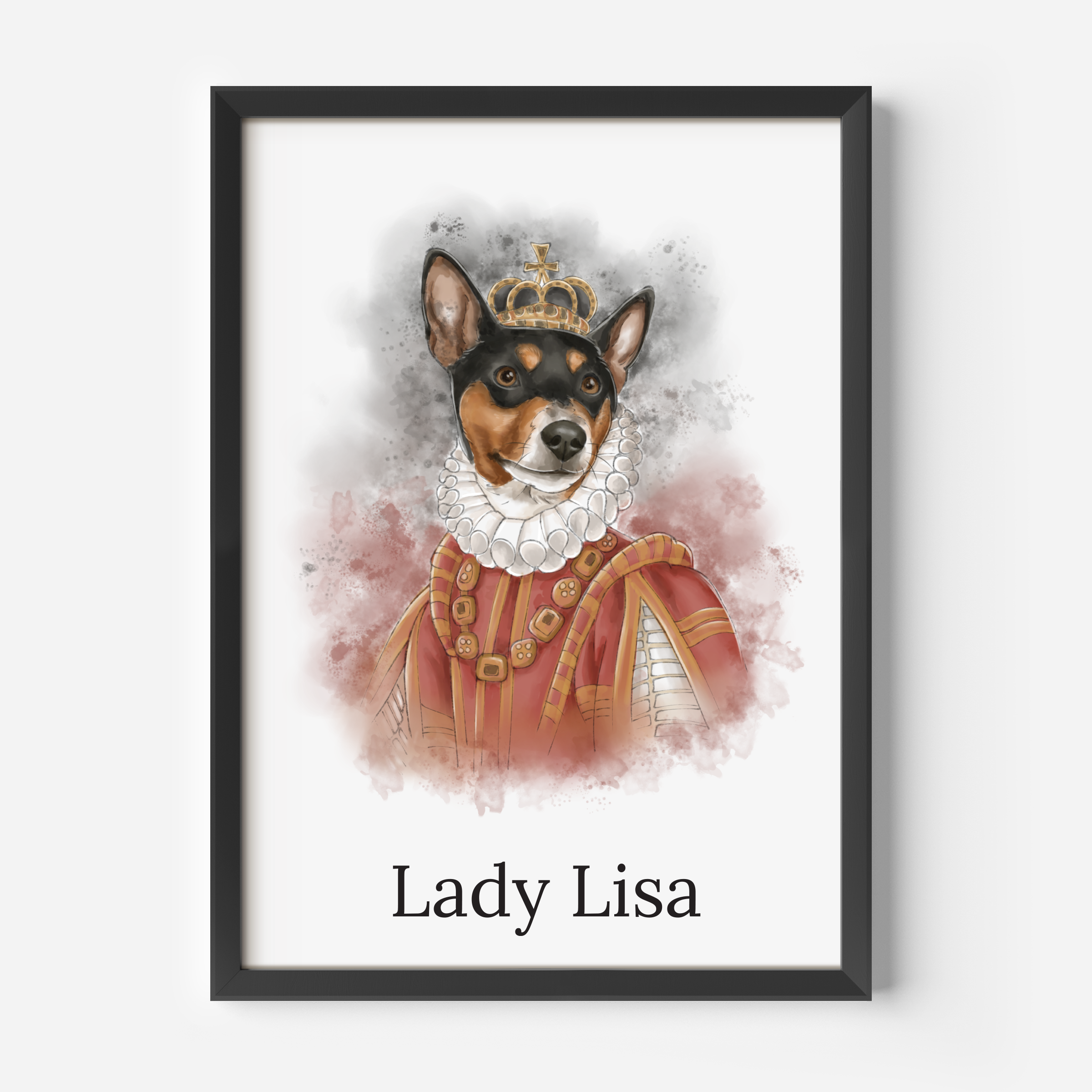 Risba: Portret ljubljenčka - Elizabethan costume