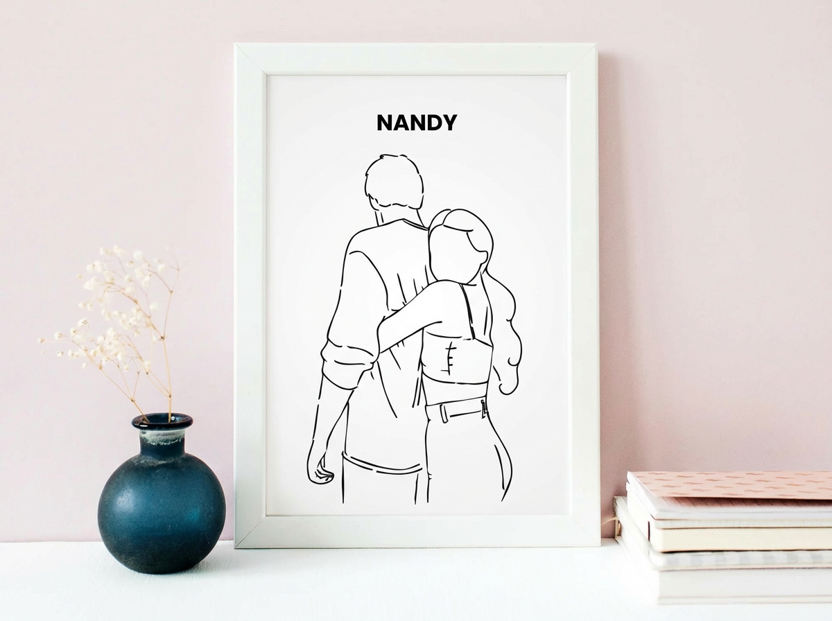 Namizna risba: Minimalistični portret